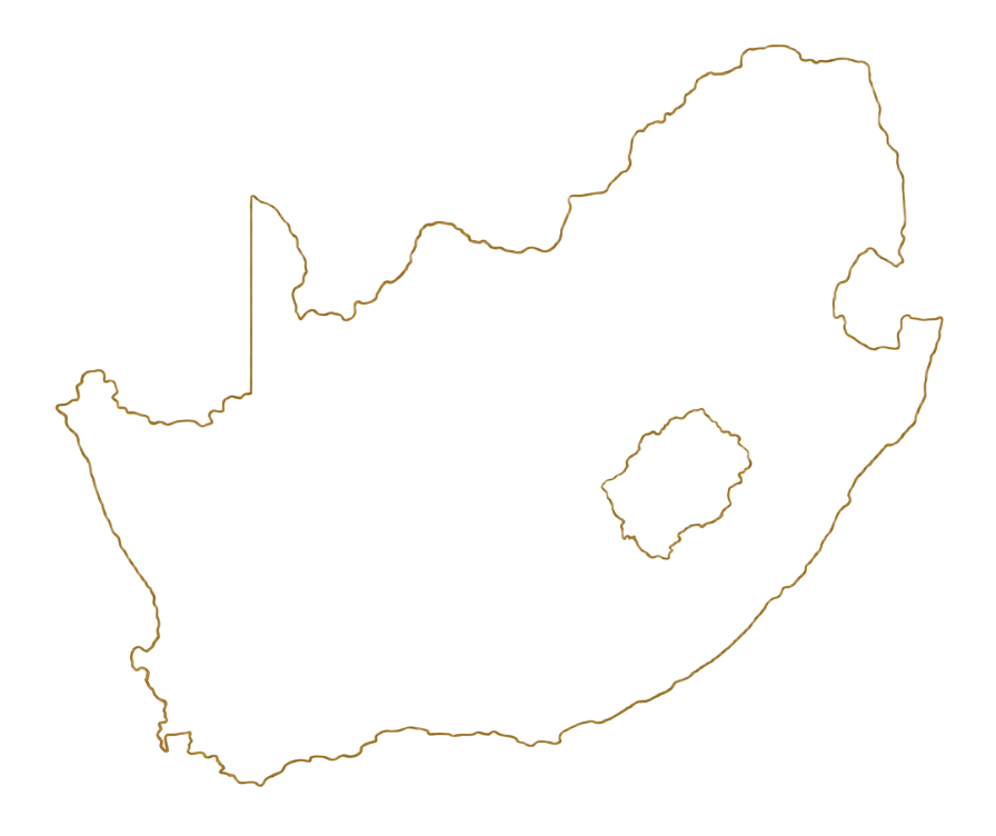 Outline map of South Africa